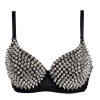 Bra - Adult Bra With Spikes, Silver