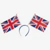 Headband - UK British, Two Union Jack Flags -Halloween Costumes Sales 100553