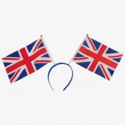 Headband - UK British, Two Union Jack Flags