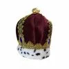 Crown - Plush Burgundy With Gold -Halloween Costumes Sales 101053
