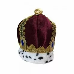 Crown - Plush Burgundy With Gold