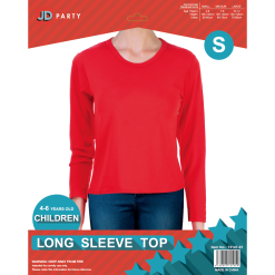 Long Sleeve Top - Kids, Red