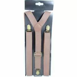 Suspenders, Leather Look