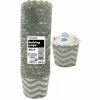 Baking Cups - Chevron, Silver 25 Pk
