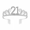 Tiara - Diamante 21,Silver -Halloween Costumes Sales 52736