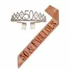 Tiara & Sash Set - 50 & Fabulous, Rose Gold -Halloween Costumes Sales 52742