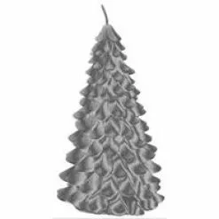 Candle - 458g Christmas Tree, Silver