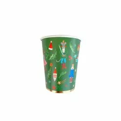 Cups - Paper Traditional Nutcracker, 8pk