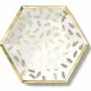Plates - Paper Gold Foliage,8pk