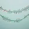String Lights - 6.5m Cluster Black Cable, Red & Green Light -Halloween Costumes Sales 55796