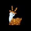 Christmas Decoration - 40cm Sitting Cute Reindeer, With Lights -Halloween Costumes Sales 55804