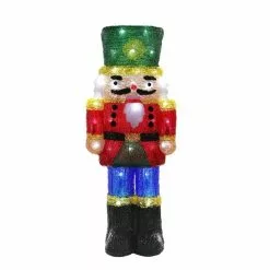 Christmas Decoration - 43.5cm Acrylic Nutcracker Doll, With Lights