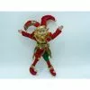 Christmas Decoration - 25cm Jester, Red & Green -Halloween Costumes Sales 56143