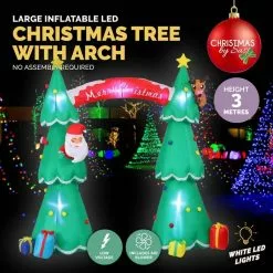 Christmas Inflatables - 3m Christmas Tree Arch
