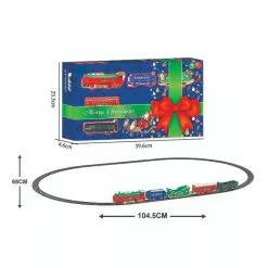 Christmas Decoration - 104cm Train Set Oval, With Bright Light