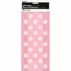 Lolly Bags - Polka Dots Pale Blue 20 Pk