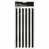 Cellophane Bags - Decorative Stripes, Black 20 Pk