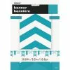 Flag Bunting - Dots & Chevrons, Teal -Halloween Costumes Sales 63316