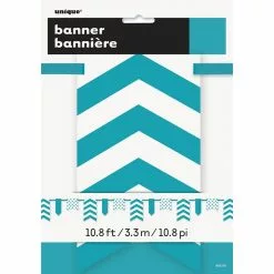 Flag Bunting - Dots & Chevrons, Teal