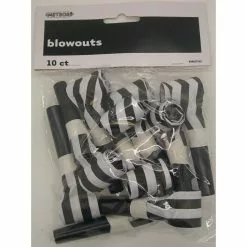 Blowouts - Stripes/Chevron Black 10 Pk