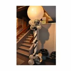 Balloon - Latex Print 11" Damask Black