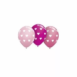 Balloons - 16" Big Hearts Wild Berry, Pink & Rose