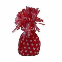 Balloon Weight, Polka Dots Red