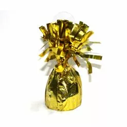 Fringed Foil Balloon Weight - Gold