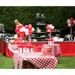 Topiary Trees For MasterChef In Red & White