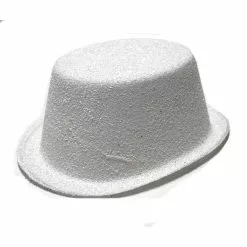 Top Hat - Glitter, White