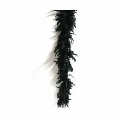 Feather Boa - Short, Black