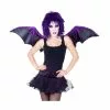 Wings - Adult, Black With Purple Glitter -Halloween Costumes Sales COS 22843