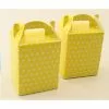 Noodle Box - Yellow W/Polka Dots 12 Pk -Halloween Costumes Sales PAS 19764