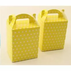 Noodle Box - Yellow W/Polka Dots 12 Pk