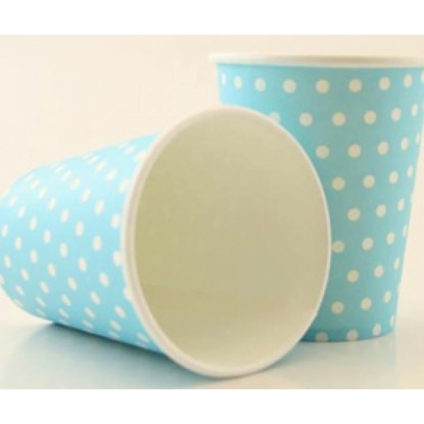 Cups, Blue W/Polka Dots 12 Pk 3 Cups, Blue W/Polka Dots 12 Pk