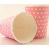 Cups, Pink W/Polka Dots 12 Pk -Halloween Costumes Sales PAS 19786