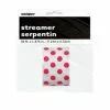 Streamer - Crepe, Polka Dots Red -Halloween Costumes Sales PAS 22279