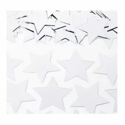 Scatters/Confetti, Stars Medium - Iridescent White