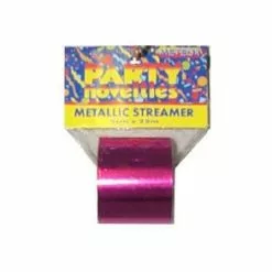 Metallic Foil Streamers - Hot Pink