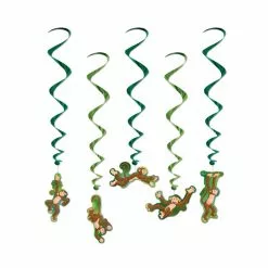 Hanging Decoration - Monkey Whirls 5 Pk