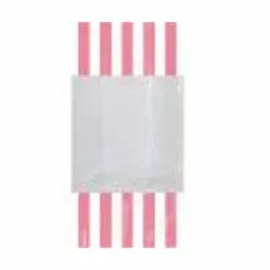 Lolly Bags - Light Pink Stripes 10 Pk