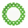 Plates - Dinner, Polka Dots Green 8 Pk -Halloween Costumes Sales THP 23904