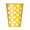 Cups - Polka Dots Yellow 6 Pk -Halloween Costumes Sales THP 23908