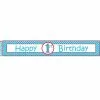 Banner - Happy 1st Birthday Blue Polka Dots 1 Banner - Happy 1st Birthday Blue Polka Dots -Halloween Costumes Sales THP 24746