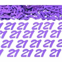 Scatters/Confetti, Number 21 Purple