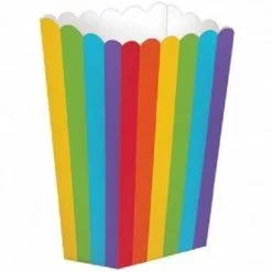 Popcorn Boxes - Rainbow 5 Pk