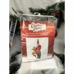 Adult Costume - Inflatable, Santa Riding Reindeer