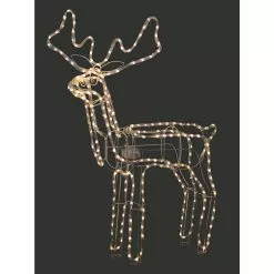 Animated LED Decoration - Reindeer, Standing Warm White