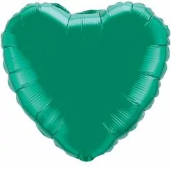 Balloon - Foil, Heart 18" Emerald Green