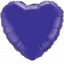 Balloon - Foil, Heart 18" Quartz Purple